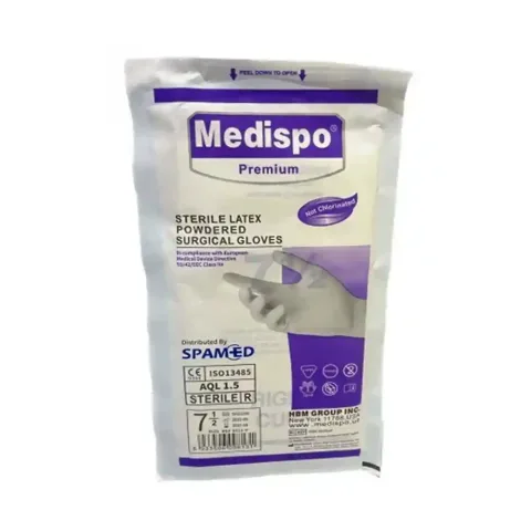 دستکش جراحی کم پودر مدیسپو (Medispo)