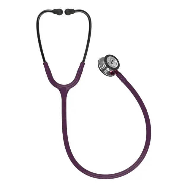 گوشی پزشکی کلاسیک III بادمجانی آینه ای 5960 لیتمن (Littmann)
