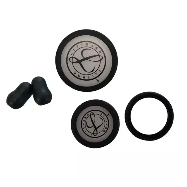 پک کامل قطعات یدکی گوشی کلاسیک III رنگ مشکی لیتمن (Littmann)