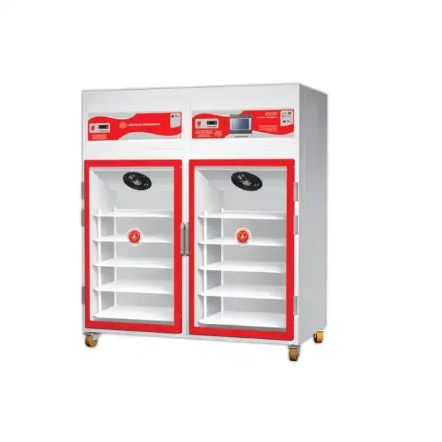 یخچال آزمایشگاهی / دارویی دو درب با دو سیکل برودت مثبت چهار ( 4+ ) درجه