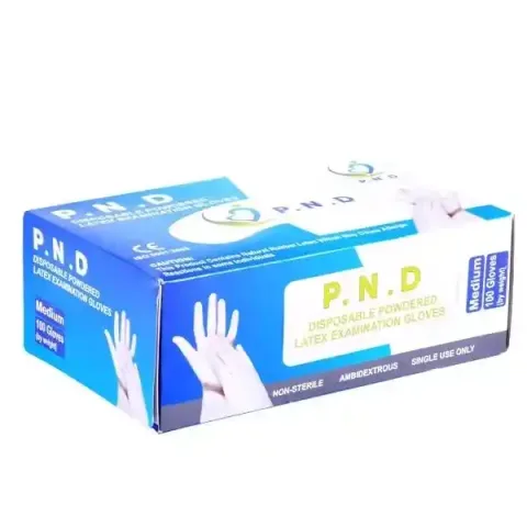 دستکش لاتکس کم پودر (PND)