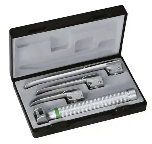 لارنگوسکوپ اطفال Miller 8070 (تیغه راست) فایبر اپتیک لامپ 5ریشتر (Riester)