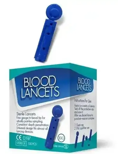 لنست خونگیری 4 پر زیکلاس مد (Zyklusmed) گیج 30 بسته 100 عددی