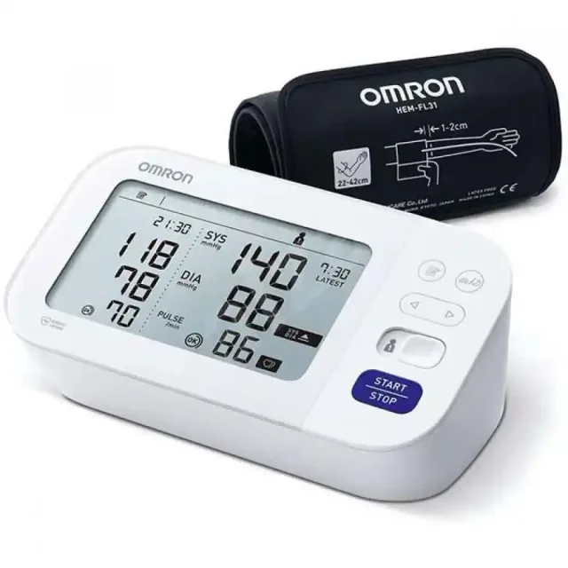 فشارسنج دیجیتال بازویی امرن مدل M6 Comfort (با کاف فنری هوشمند)