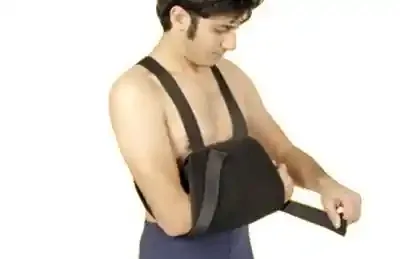 آویز دست شانه‌ای دو طرف باز طب و صنعت (Shoulder Arm Sling)
