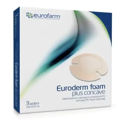 پانسمان فوم چسبدار کانکیو یورودرم - Euroderm foam plus concave
