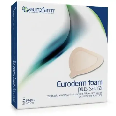 پانسمان فوم چسبدار ساکرال یورودرم - Euroderm foam plus sacral