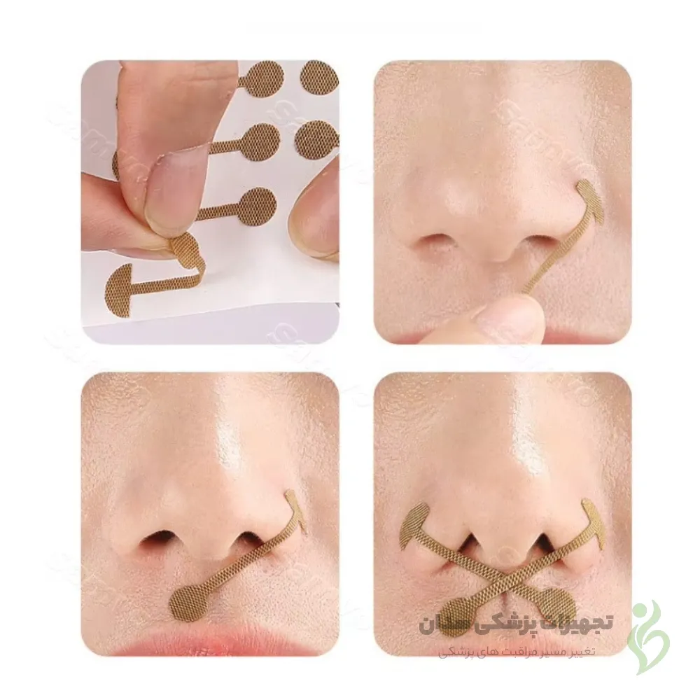 نحوه استفاده از چسب لیفت بینی