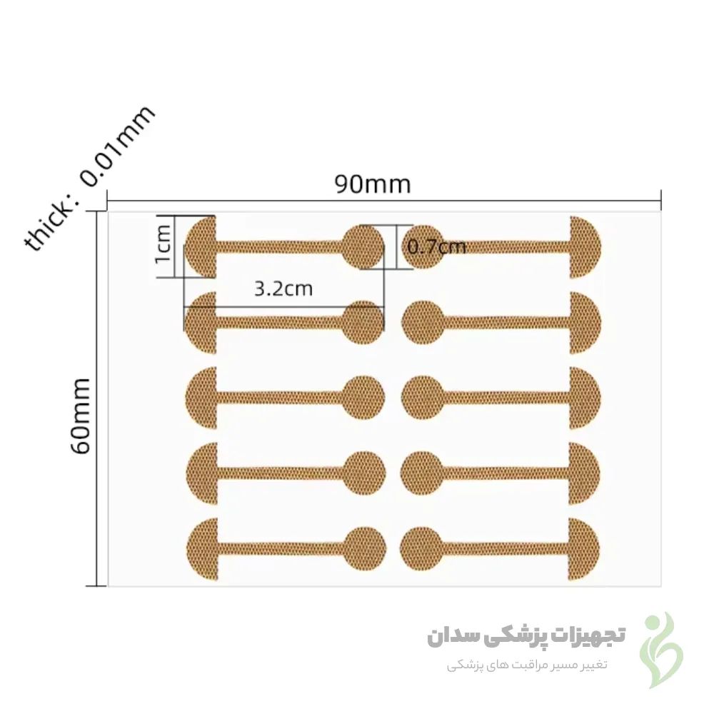 ریز ابعاد چسب لیفت بینی