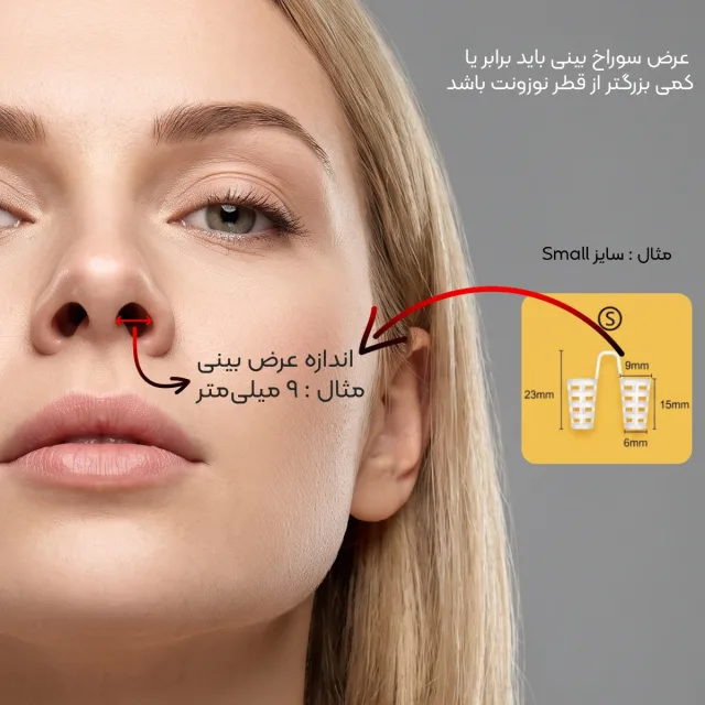 نحوه اندازه گیری سایز نوزونت