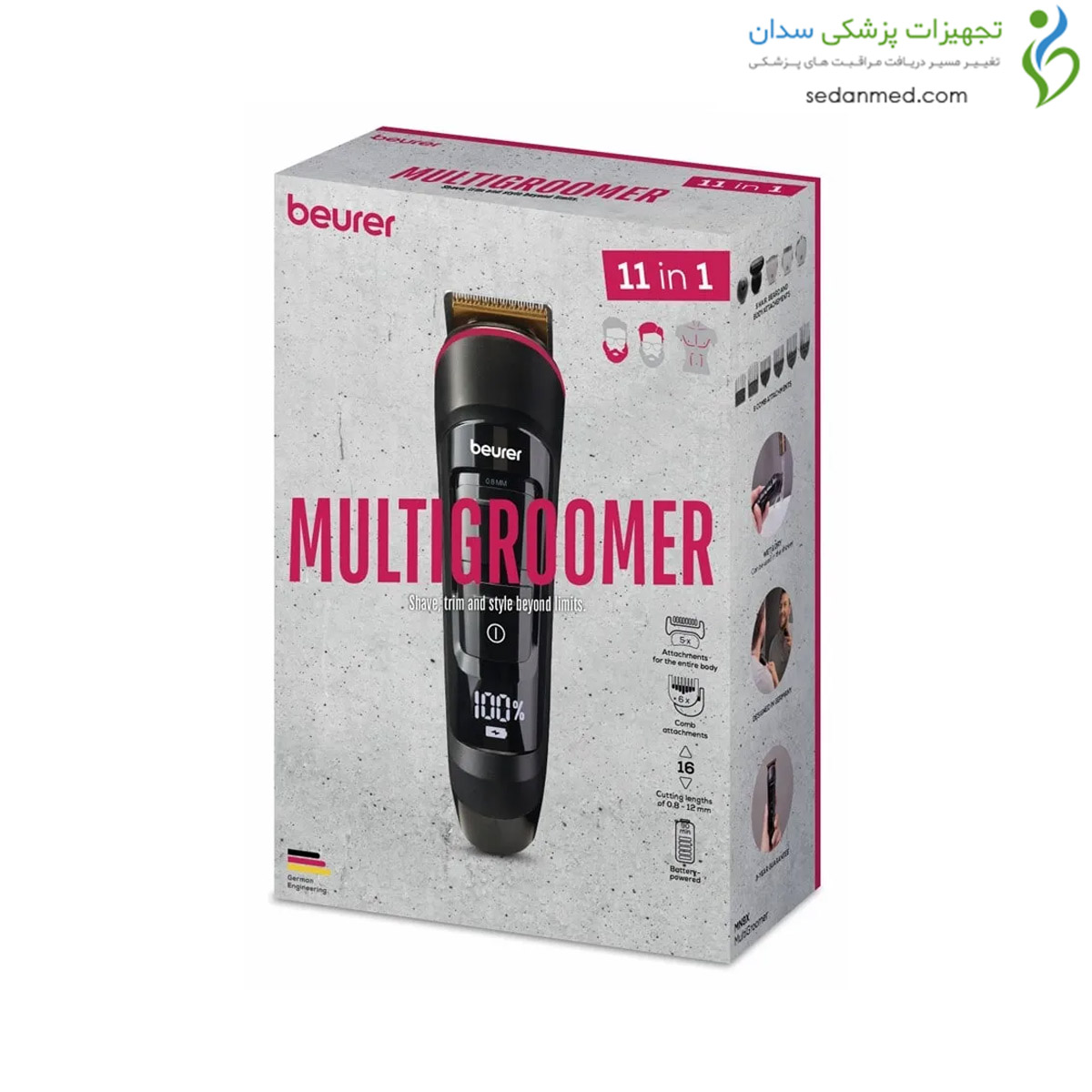 دستگاه اصلاح صورت MN9X تیریمر 11 منظوره بیورر (beurer)