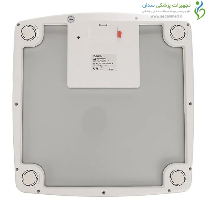 نمای پشتی از ترازو دیجیتال PS25 بیورر
