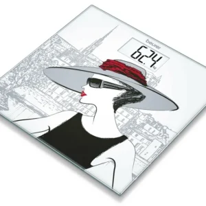 ترازوی شیشه ای طرح دار بیورر (beurer) آلمان مدل GS209