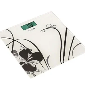 ترازوی شیشه ای کمری ( Camry ) مدل EB 9300 سفید طرح گل