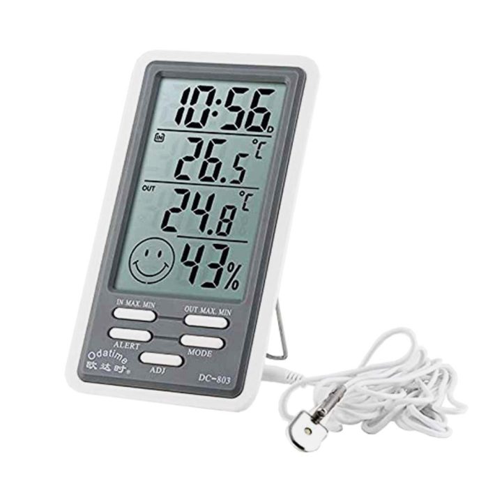 ترمومتر رطوبت سنج سیم دار مدل DC803 - Image 1