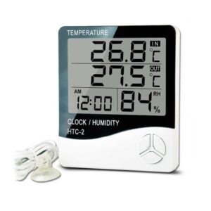 ترمومتر رطوبت سنج سیم دار مدل HTC2 معمولی