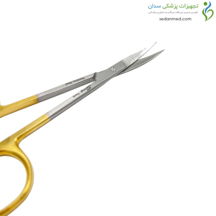قیچی اریس کرو دسته طلایی Surgi Tech