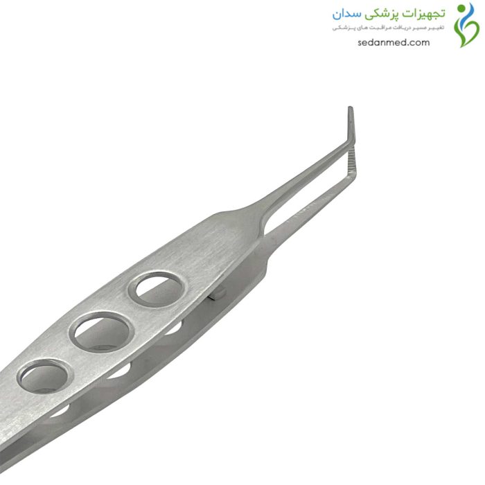 پنس برداشت مو سرکج شیار دار