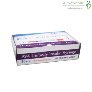 سرنگ انسولین یکپارچه گیج 31 آوا (ava)