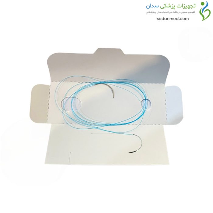 نخ جراحی نایلون 8 راند دو سوزنه با سوزن 8 سوپا (supa)