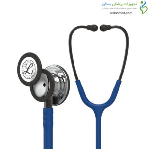 گوشی پزشکی کلاسیک III سرمه ای آینه ای 5863 لیتمن (Littmann)